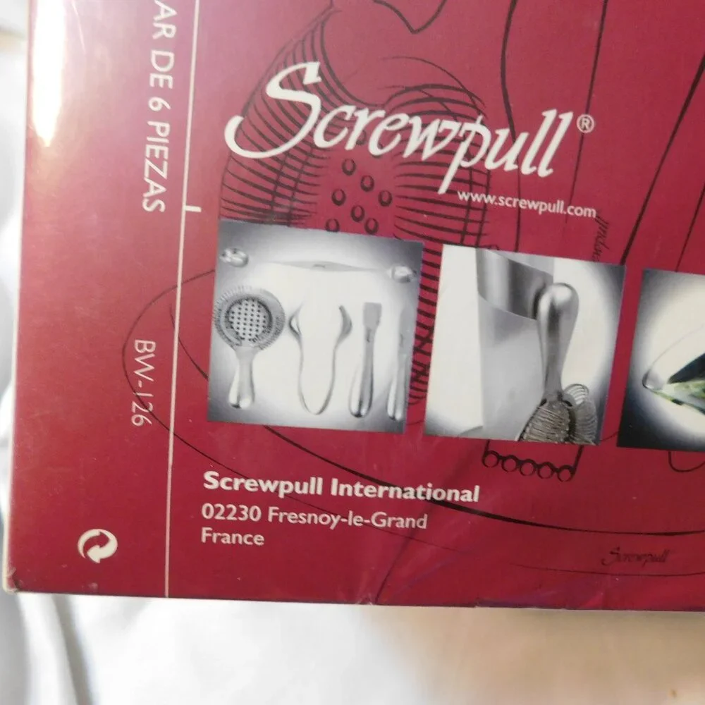 Screwpull Six Piece Bar Set NEW in BOX